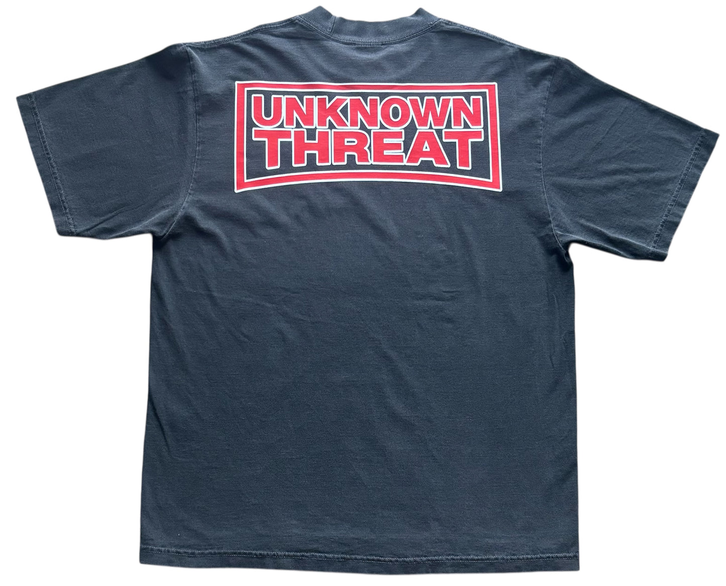 Charcoal Short Sleeve Shirt Red Logo