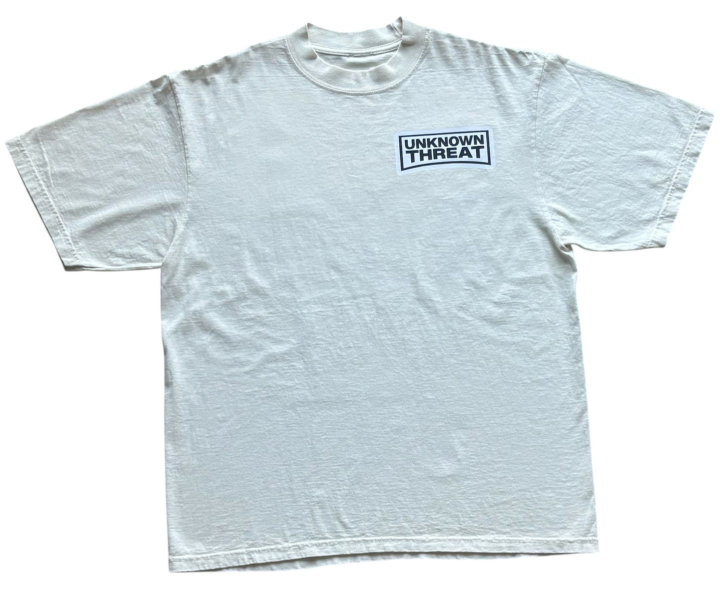 Cream Short Sleeve Shirt Black/White Logo