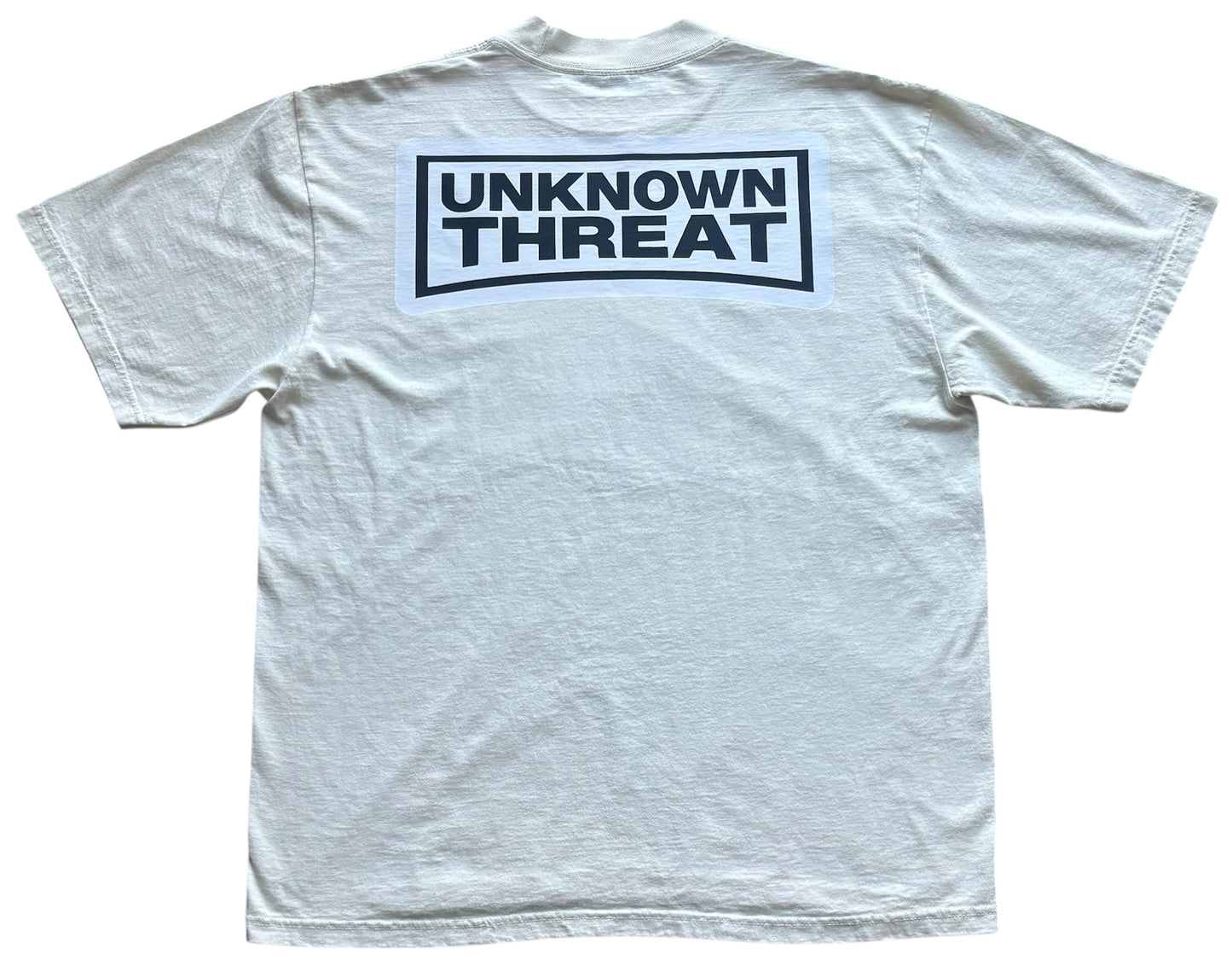 Cream Short Sleeve Shirt Black/White Logo